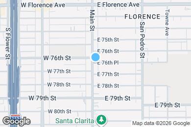 Map image of the property - 110 E 76th Pl