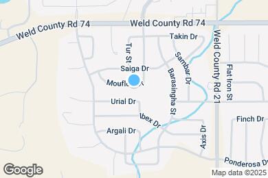 Map image of the property - 965 Mouflon Dr