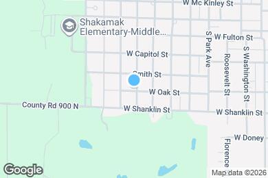 Map image of the property - 823 W Oak St