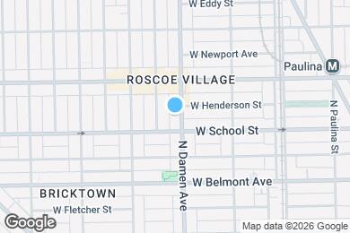 Map image of the property - 3316 N Damen Ave