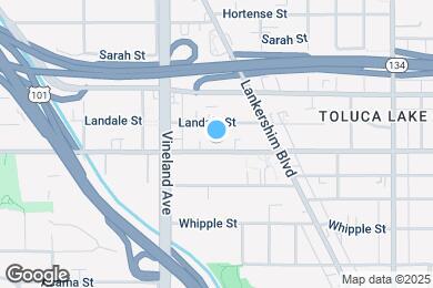 Map image of the property - 10907 Moorpark St