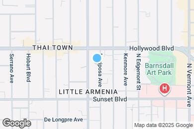 Map image of the property - 1623 Mariposa Ave