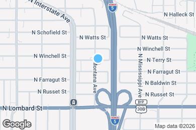 Map image of the property - 7722 N Montana Ave