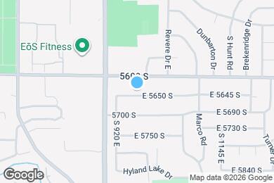 Map image of the property - 961 E 5650 S
