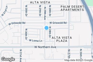 Map image of the property - 8115 N 29th Ave