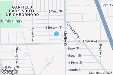 Map image of the property - 1031 Albany St