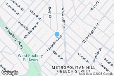 Map image of the property - 211 Roslindale Ave