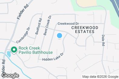 Map image of the property - 6731 Hidden Lake Dr