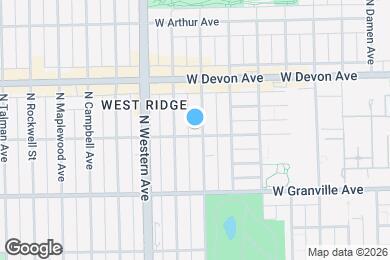 Map image of the property - 6300 N Oakley Ave
