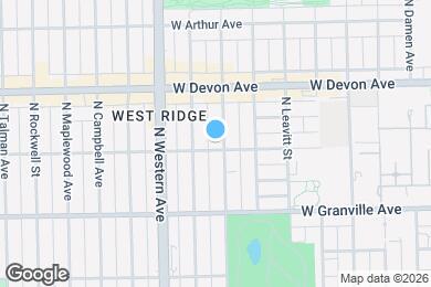 Map image of the property - 6304 N Oakley Ave