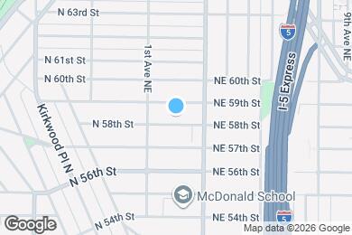 Map image of the property - 128 NE 58th St