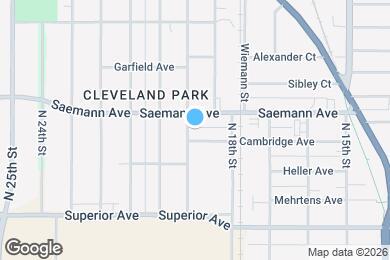 Map image of the property - 1711 N 19th St