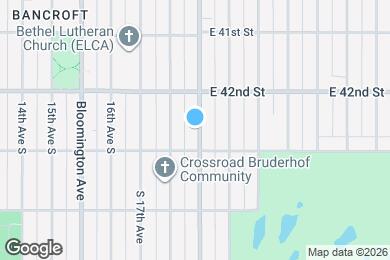 Map image of the property - 4234 Cedar Ave S