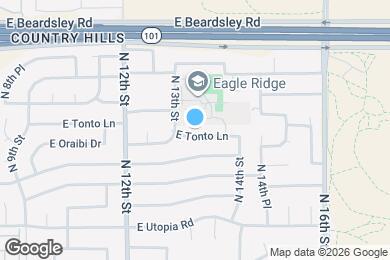 Map image of the property - 1320 E Tonto Ln