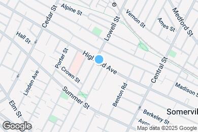 Map image of the property - 214 Highland Ave