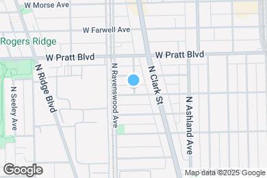 Map image of the property - 6708 N Hermitage Ave