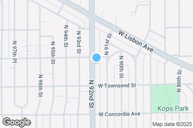 Map image of the property - 3460 N 92nd St