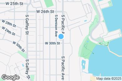 Map image of the property - 2929 S Pacific Ave