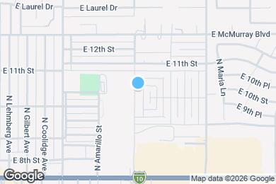 Map image of the property - 1006 N Pueblo Dr