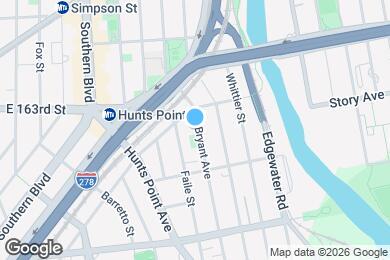 Map image of the property - 915 Bryant Ave