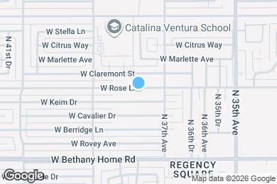 Map image of the property - 3735 W Rose Ln