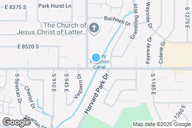 Map image of the property - 1039 E 8600 S