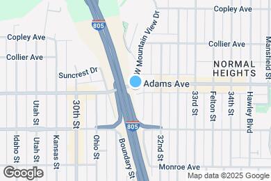 Map image of the property - 3145 Adams Ave