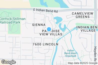 Map image of the property - 7625 E Indian Bend Rd