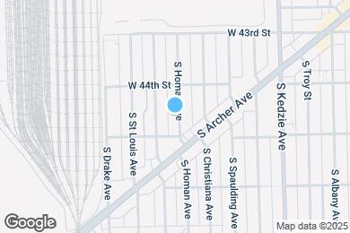 Map image of the property - 4436 S Homan Ave