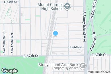 Map image of the property - 1412 E Marquette Rd