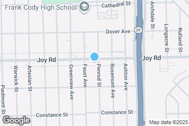 Map image of the property - 18401 Joy Rd