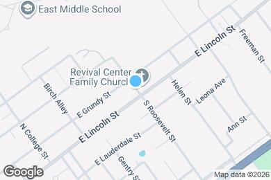 Map image of the property - 103 N Roosevelt St