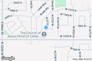 Map image of the property - 2789 W 1100 N