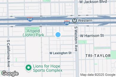 Map image of the property - 2503 W Harrison St