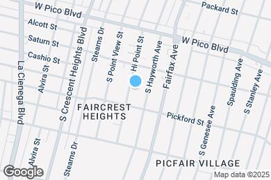 Map image of the property - 1542 Hi Point St