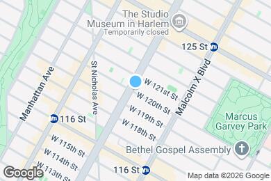 Map image of the property - 161 W 120th St