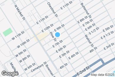 Map image of the property - 206 E 8th St