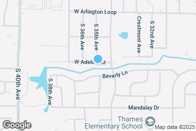 Map image of the property - 3406 W Adeline St