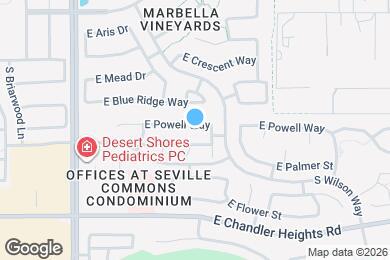 Map image of the property - 3447 E Powell Way