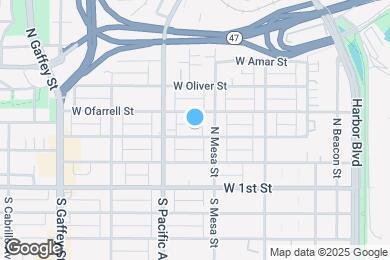 Map image of the property - 442 W Sepulveda St