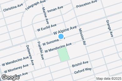 Map image of the property - 2016 W Sonoma Ave
