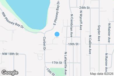 Map image of the property - 2108 E Phinney Bay Dr