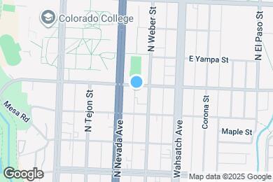 Map image of the property - 221 E Cache La Poudre St