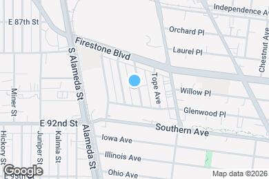 Map image of the property - 8901 Firestone Plz