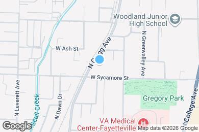 Map image of the property - 1766 N Gregg Ave