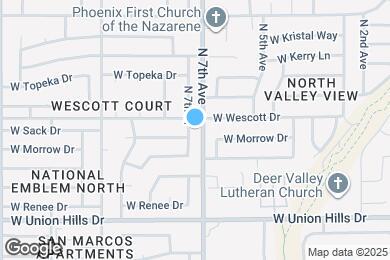 Map image of the property - 18839 N 7th Dr
