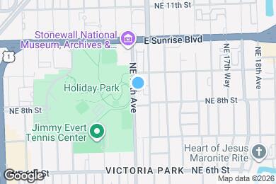 Map image of the property - 820 NE 14th Ave