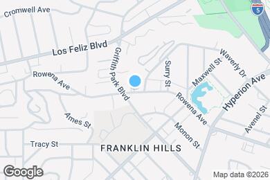 Map image of the property - 3259 Rowena Ave