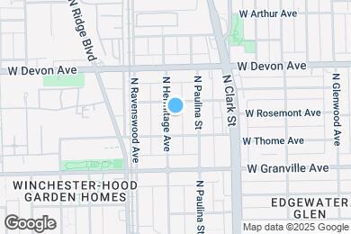 Map image of the property - 6321 N Hermitage Ave