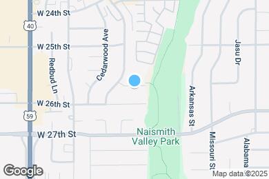 Map image of the property - 1505 W 25th Ct
